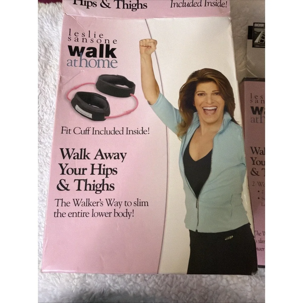 Leslie Sansone Walk Away Your Hips & Thighs DVD Kit NIB Fit Cuff Walk At Home